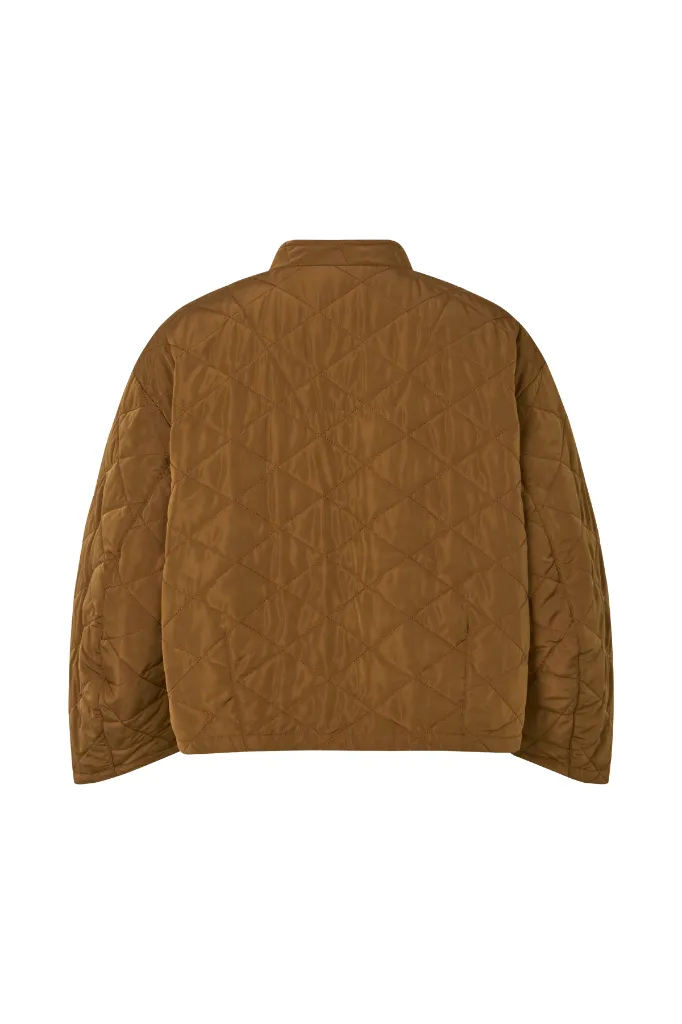 Tech quilt jacket - Rhea Chestnut .webp