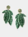 OliviaDar-Boucle-Oreille-Feuille-Green-Seule.webp