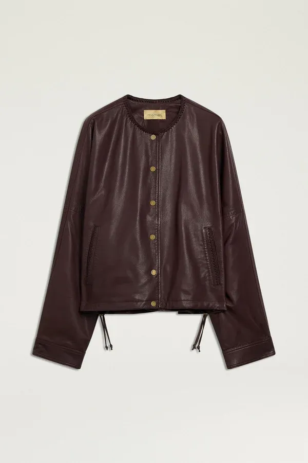 MOMONI Blouson en Cuir Kaldor Marrone (38).webp