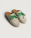 Boat Loafer Mule - Brushed Suede Light beige coté.webp