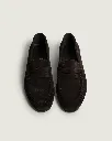 Posa-Penny-loafer-wrinkle-suede-dark-brown-dessus.webp