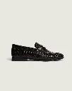 Posa -  Penny Loafer Wrinkle Croco Burgundy.webp