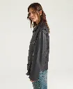 Momoni-Blouson Lond Coat en Cuir Noir coté.webp