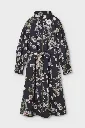 104COA2848 PSOPHIA Trench-Coat Long déperlant à motif.webp