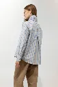 PSOPHIA Chemise Oxford rayée avec col officier en nœud dos.webp