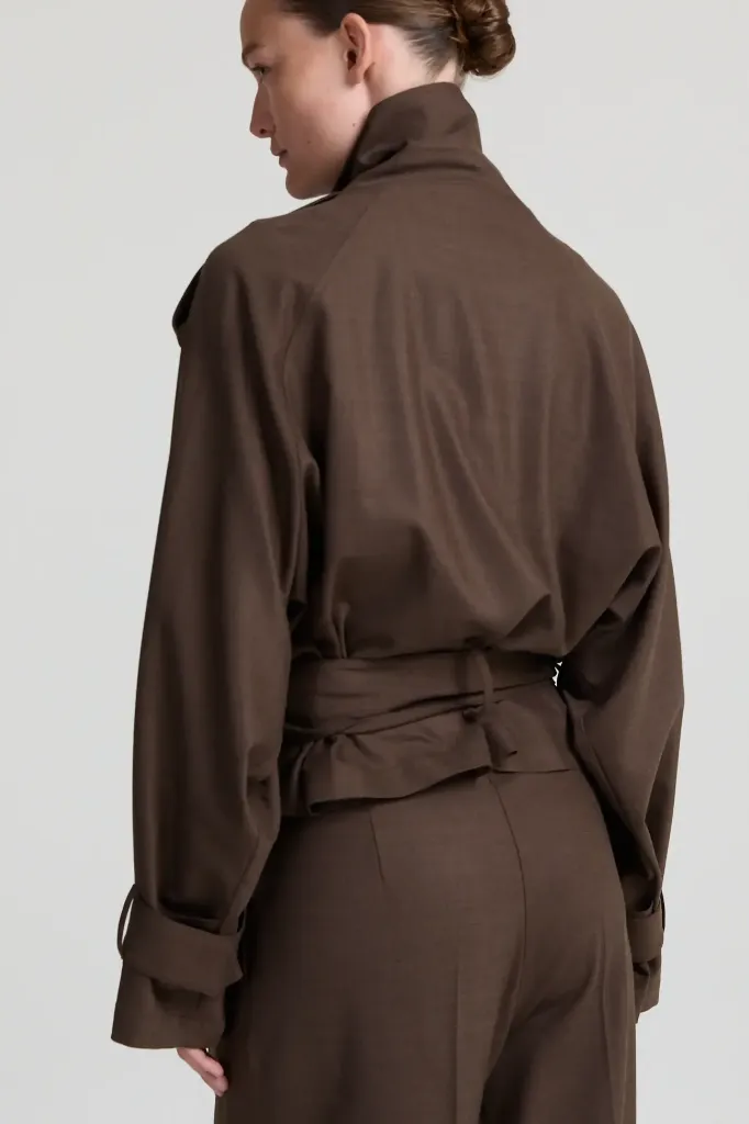 Livthelabel-Veste-Blazer-Simone-Brun chiné dos.webp