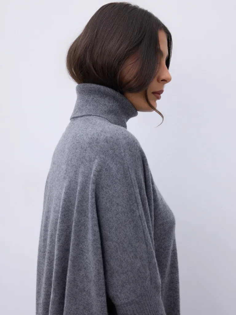 Notshy-Pull-Col-Roulé-Cachemire-Margareth-Gris-Chiné-Foncé-Coté.webp