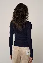 Camb Knit Blouse Navy 4.webp