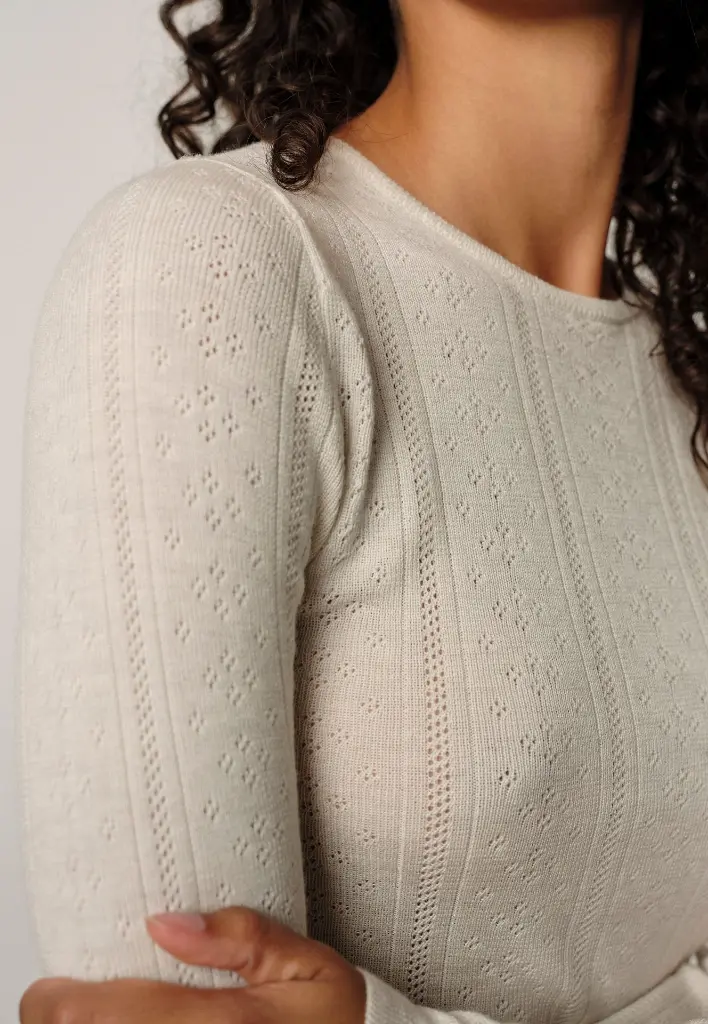 Camb Knit Blouse Off White 3.webp