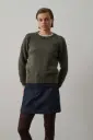 SOEUR Pull Envie Col Rond Gris Chiné Taille 40