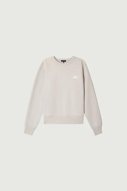 SOEUR Sweatshirt Donatien Brodé Poitrine Craie