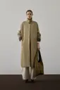 SOEUR - Fritz Trench en Sergé de Viscose Souple Sauge