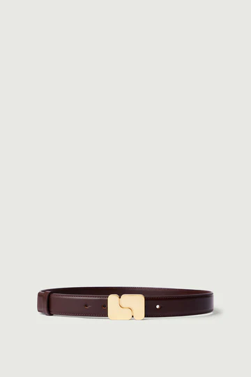 SOEUR Ceinture Ninon Cuir Glacé Chocolat (80)