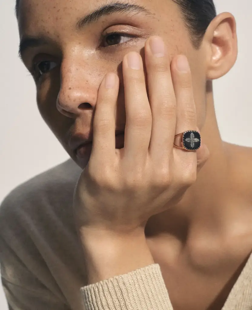 PASCALE MONVOISIN Bague Bowie N°2 Black Diamond
