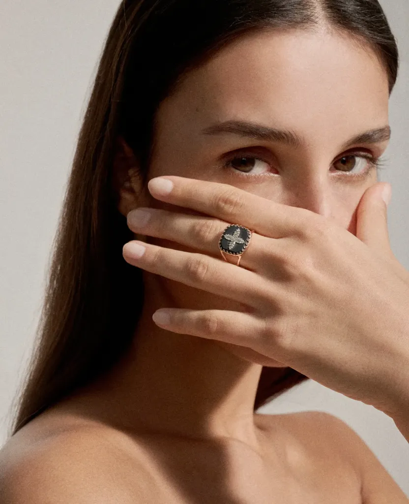PASCALE MONVOISIN Bague Bowie N°2 Black Diamond