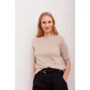 BETA Pull Anna Lady Sleeve O-Neck Cachemire Sand Melange