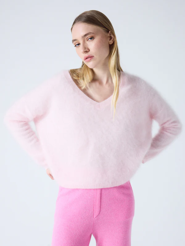 ABSOLUT CASHMERE  Soeli Pull Oversize Col V Ice Cream