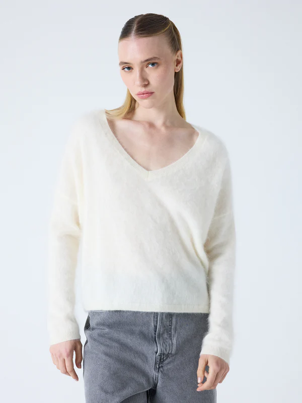 ABSOLUT CASHMERE Soeli Pull Oversize Col V Cream