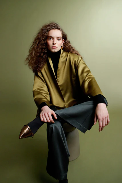 PSOPHIA Blazer Héritage Japonais Pistache Olive