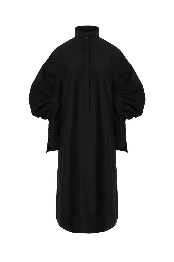 PSOPHIA Robe Noir Avant-Gardiste