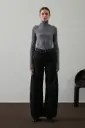 SOEUR - Filao Pull Col Roulé Gris Chiné Taille 40