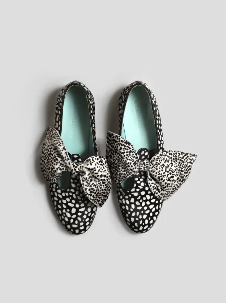 HEIMSTONE - Ballerines BB Léopard Noir et Blanc (37)