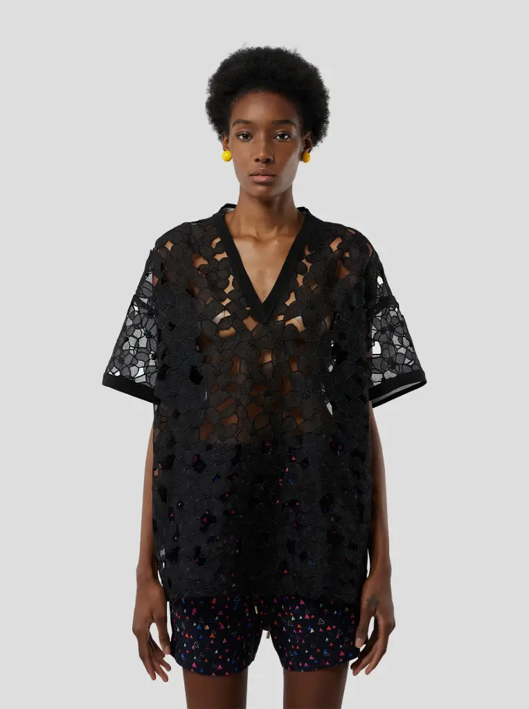 HEIMSTONE - T-shirt Dunkin en Dentelle Laurier Brulé