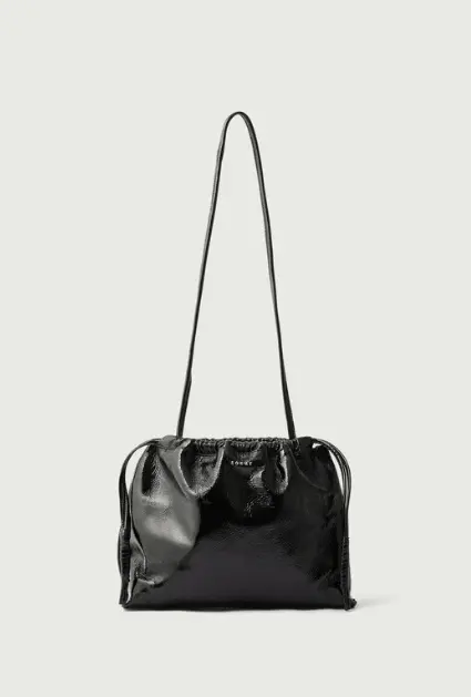 SOEUR Sac Suzette en Cuir Vernis Noir