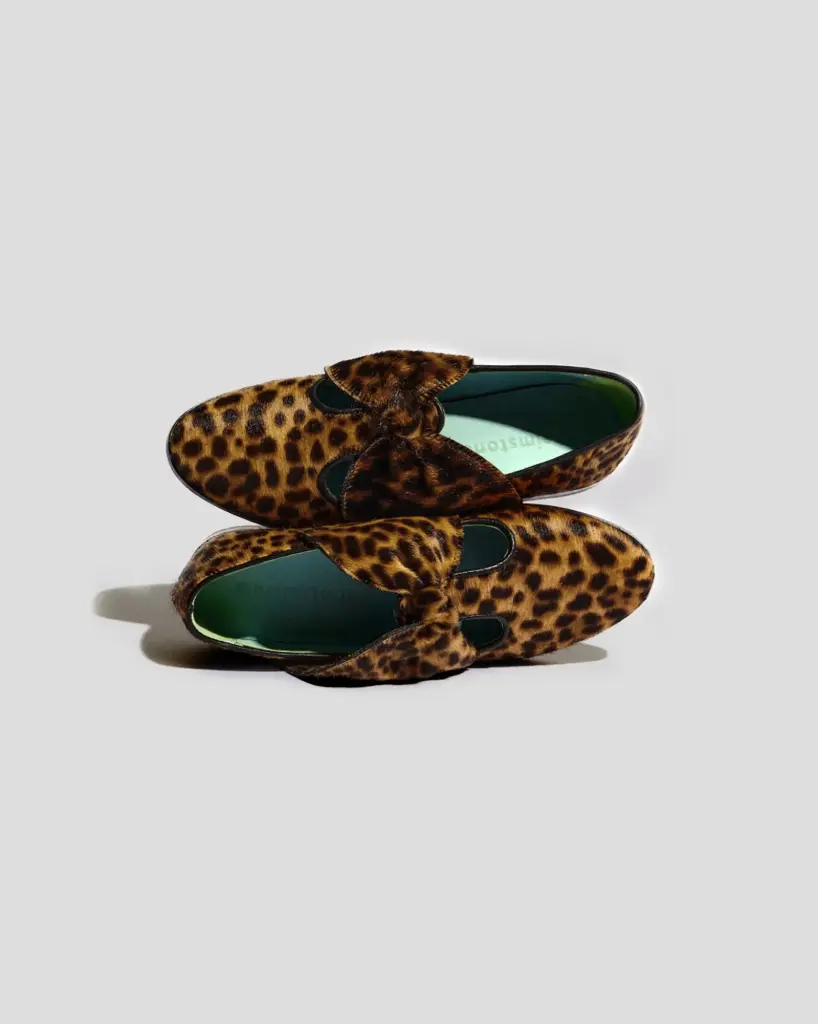 HEIMSTONE - Ballerines BB Léopard Cuir Imprimé Taille 38