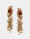 OLIVIA DAR Boucles D'Oreilles Martin-Pêcheur Rouille