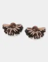 OLIVIA DAR Boucles d'Oreilles Marigold Chocolat Bronze