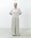 ALYSI Pull Polo d'Eté Origami Meringue Taille S