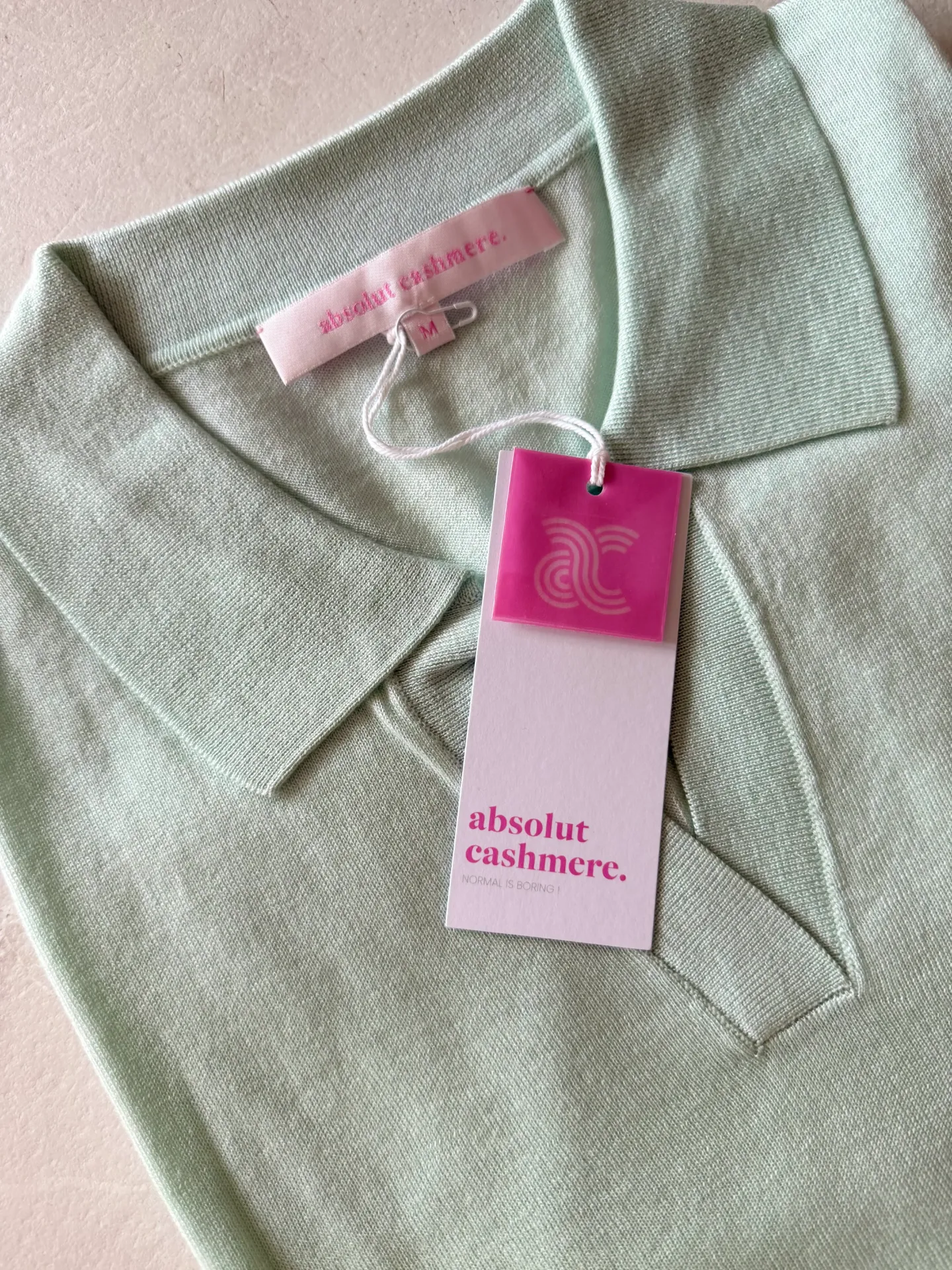 ABSOLUT CASHMERE. Polo Débardeur Magali Mint (S)