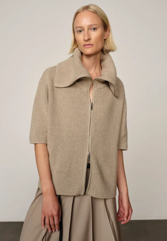 HERSKIND Cardigan Adanne Couleur Croissant (S)