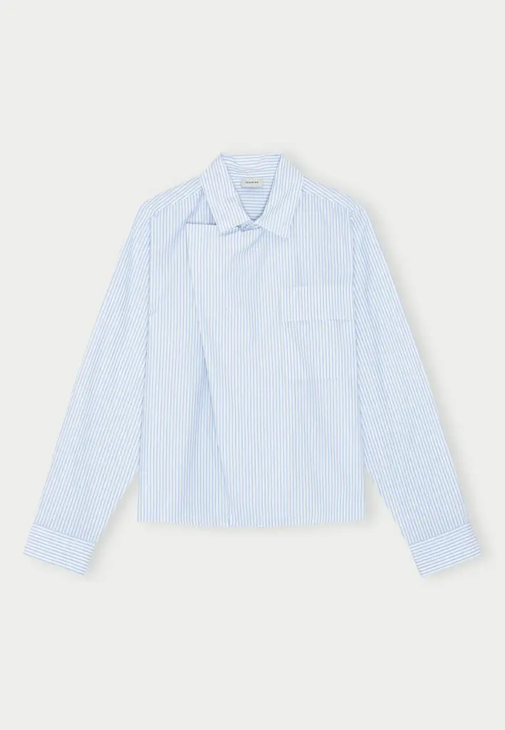 HERSKIND Chemise Carlo Blue Stripe (36)