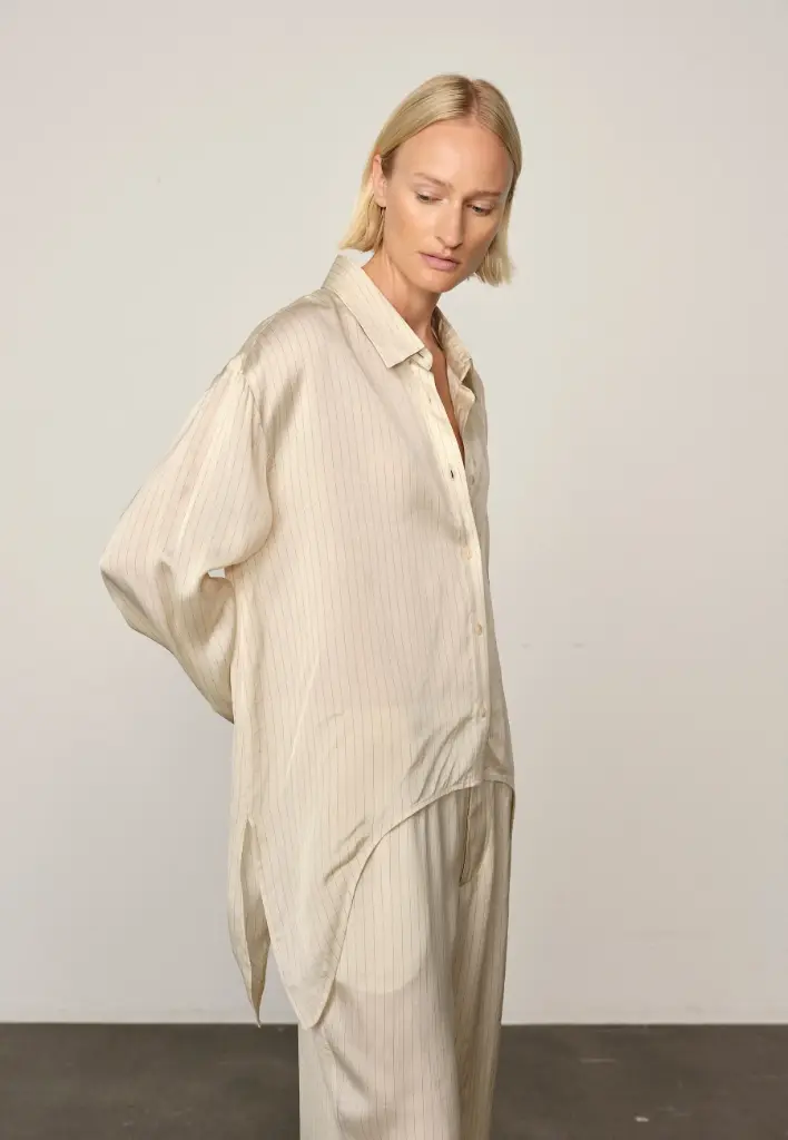 HERSKIND Chemisier Enrico Crème