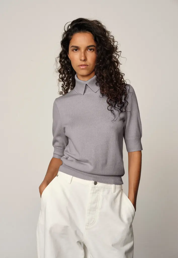 HERSKIND Pull Fin Mérinos Perry Light Grey (S)