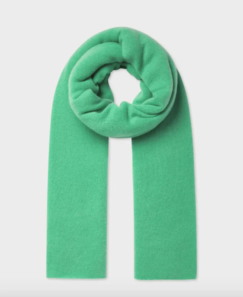 WHITE + WARREN Echarpe Cachemire Travel Wrap Retro Green