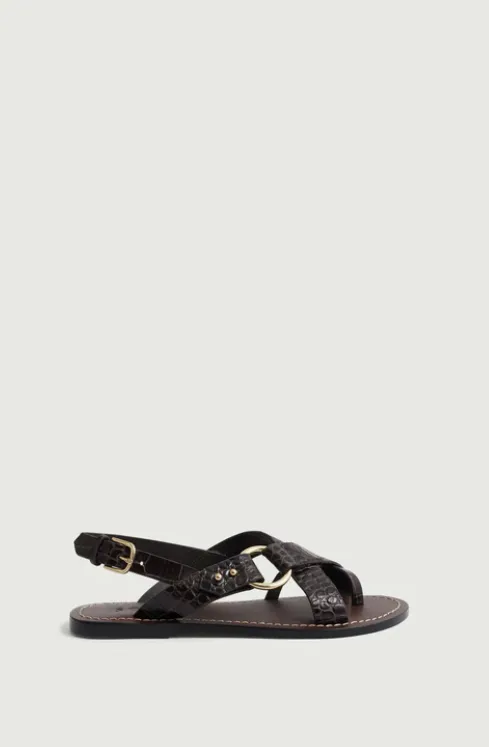 SOEUR Sandales Florence Marron Foncé