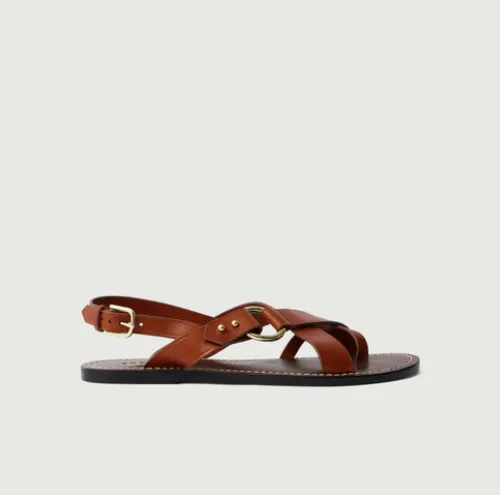 SOEUR Sandales Florence Cognac  (37)