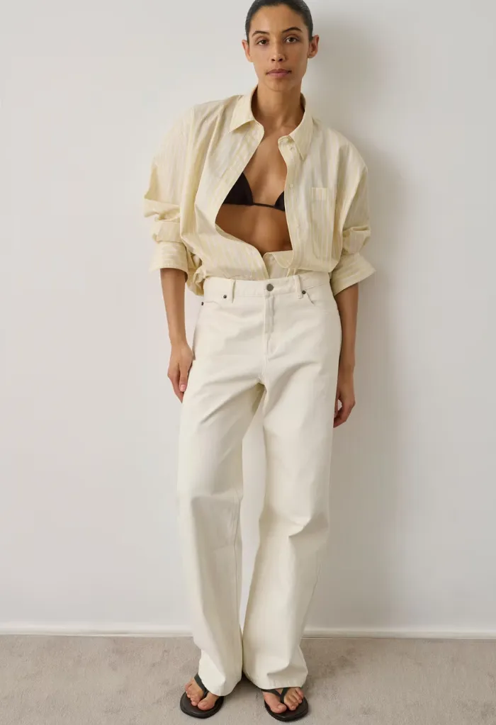 SOEUR Chemise Carlotta jaune et écru (36)