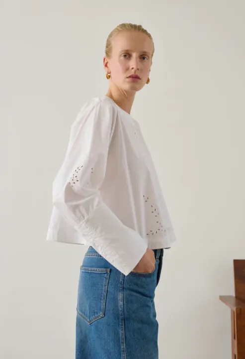 SOEUR Blouse Hansel Blanc