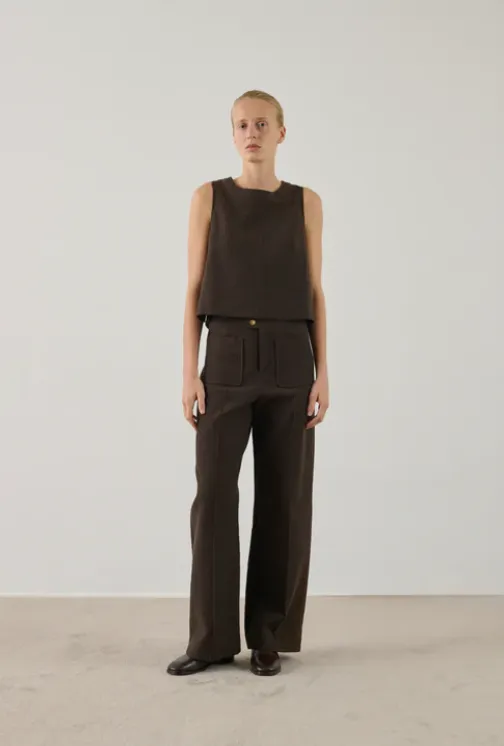 SOEUR Pantalon Harry Chocolat Taille 36