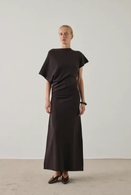 SOEUR Robe Divine Asymétrique Charbon (36)