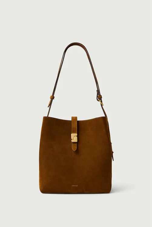 [Intemporel] SOEUR Sac Bello Caramel en Croûte de Cuir