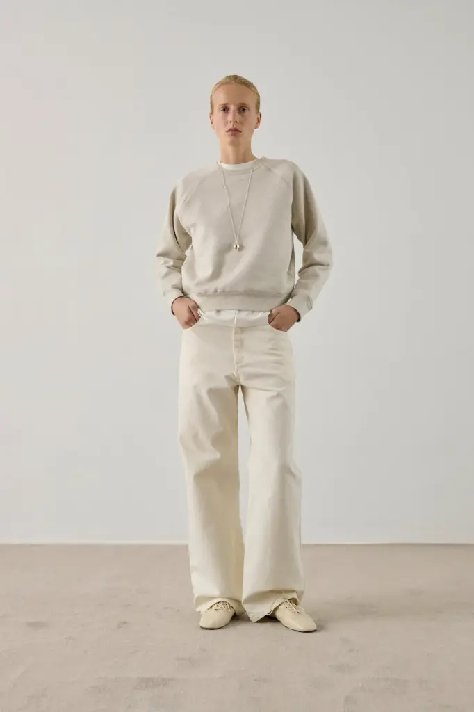 SOEUR Sweat Artemis Gris Clair Chiné