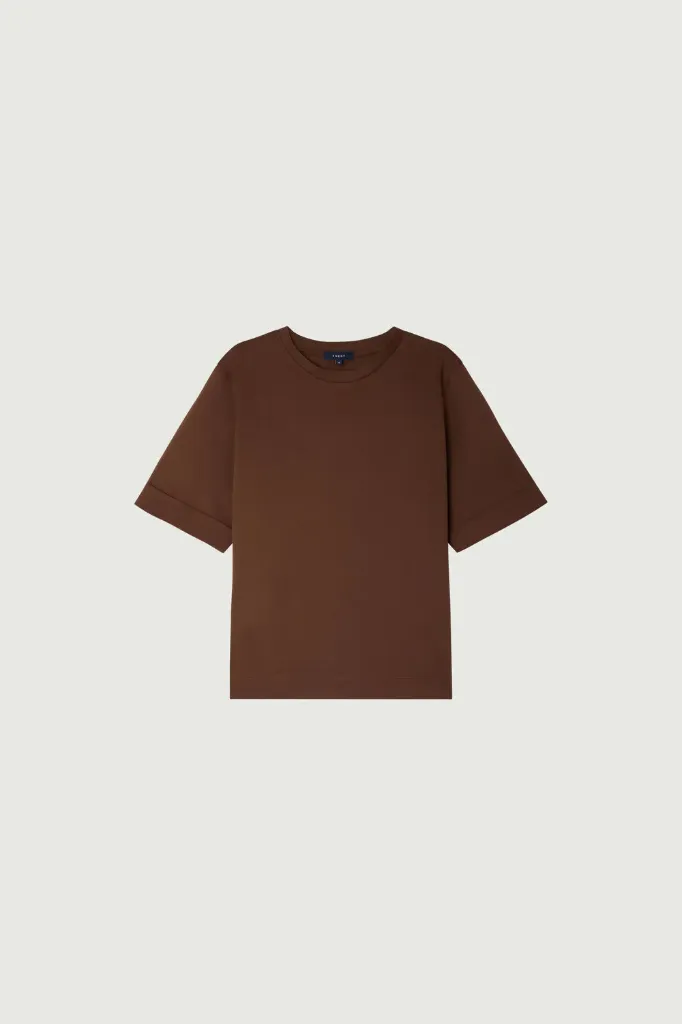 SOEUR T-shirt Col Rond Ama Acajou