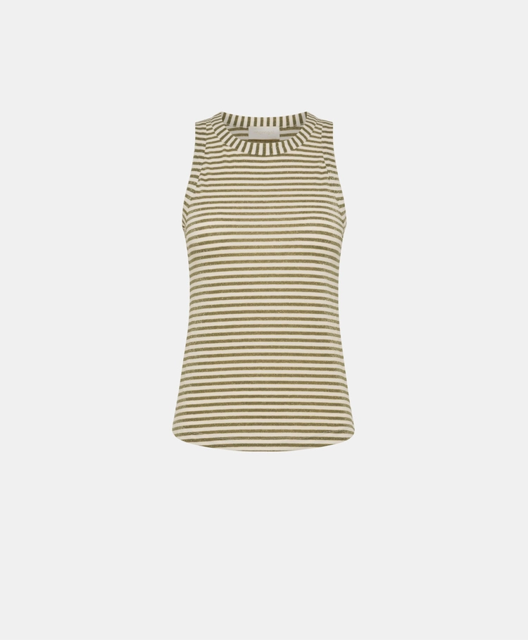 MOMONI Top Genipa Lurex Crème et Or