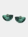 OLIVIA DAR Boucles d'Oreilles Marigold Dark Green