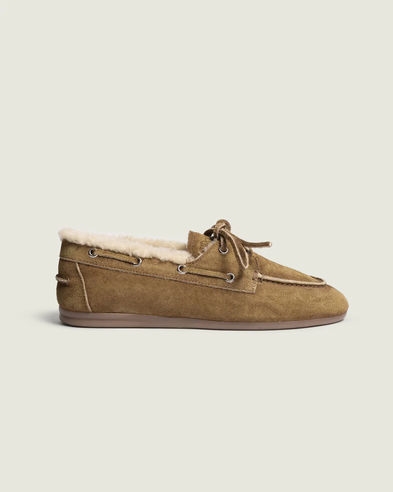POSA Mocassins Fourrés Beige Desert Tan  (36)